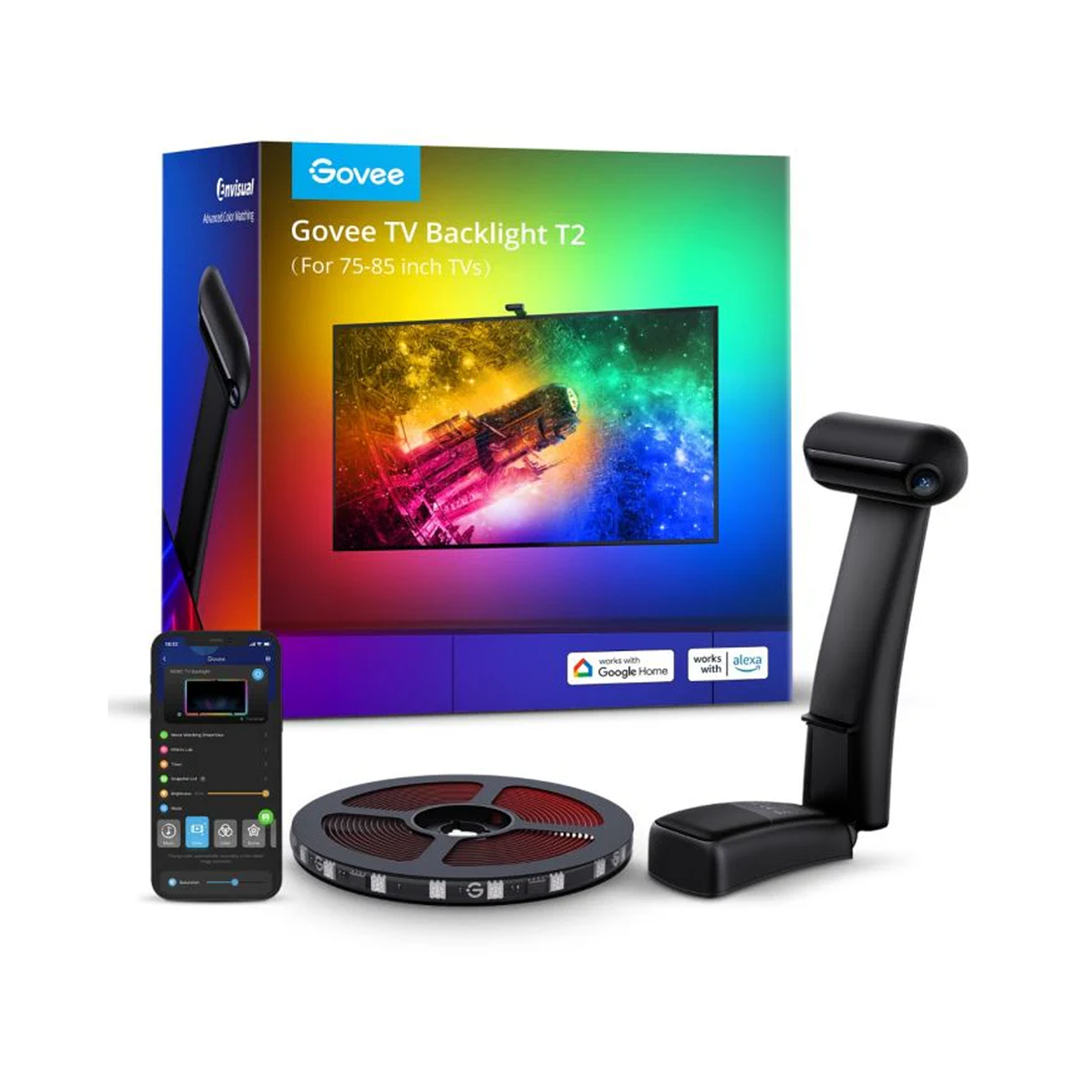 Govee Envisual TV Back Light T2 With Dual Cameras (75~85 Inch) - H605C212