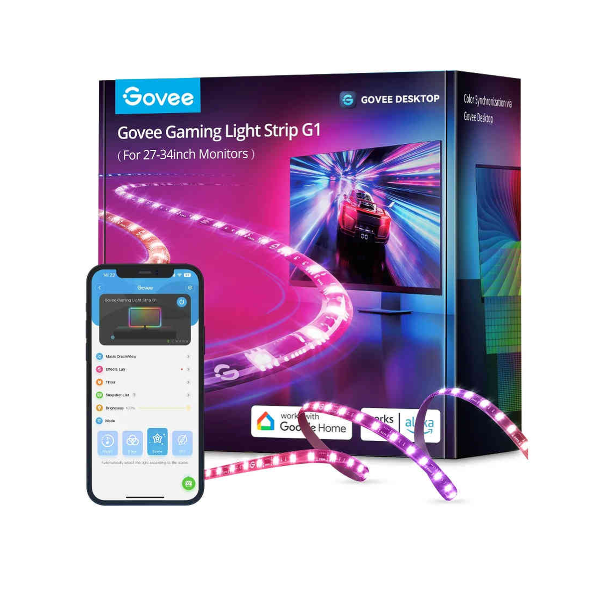 Govee PC Monitor Back Light 27-34 Inch (Sync By PC Software) Support Matter - H6609212