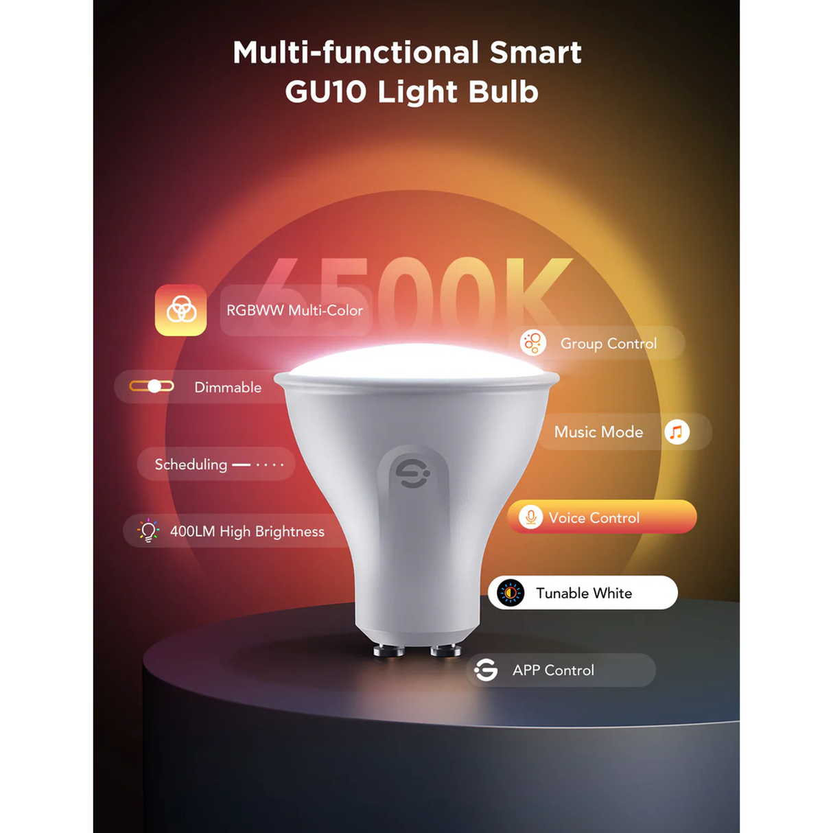 Govee RGBWW LED Bulb (2 Pack) GU10 - B600D3C1