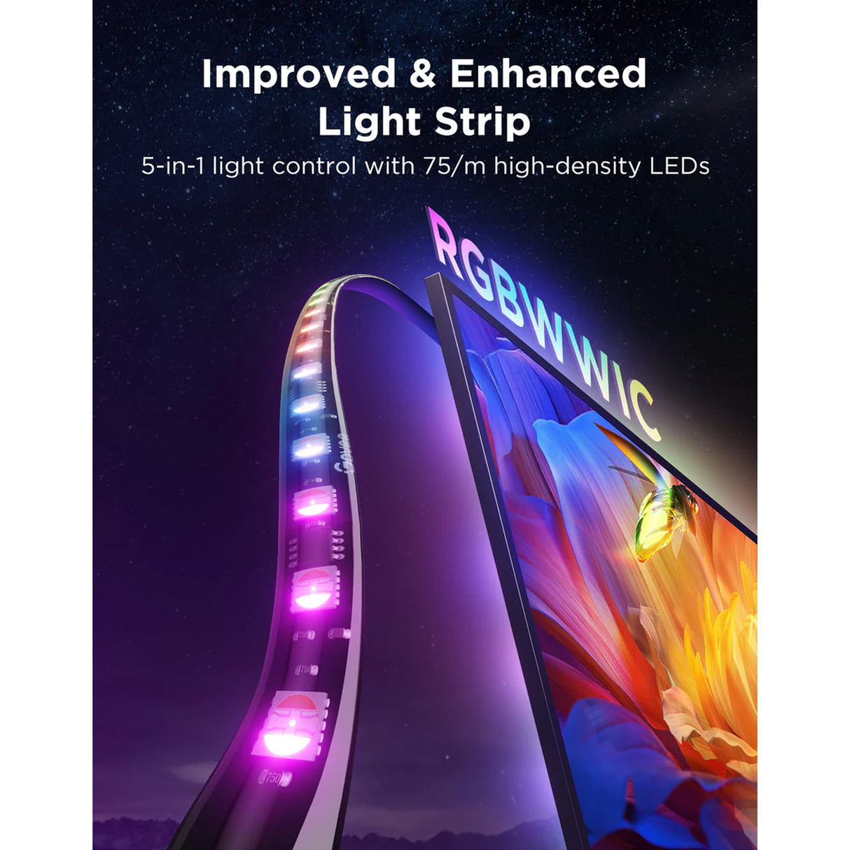 Govee TV Backlight 3 Pro include Three-camera TV Backlight 55-65 inches - R2A80C11