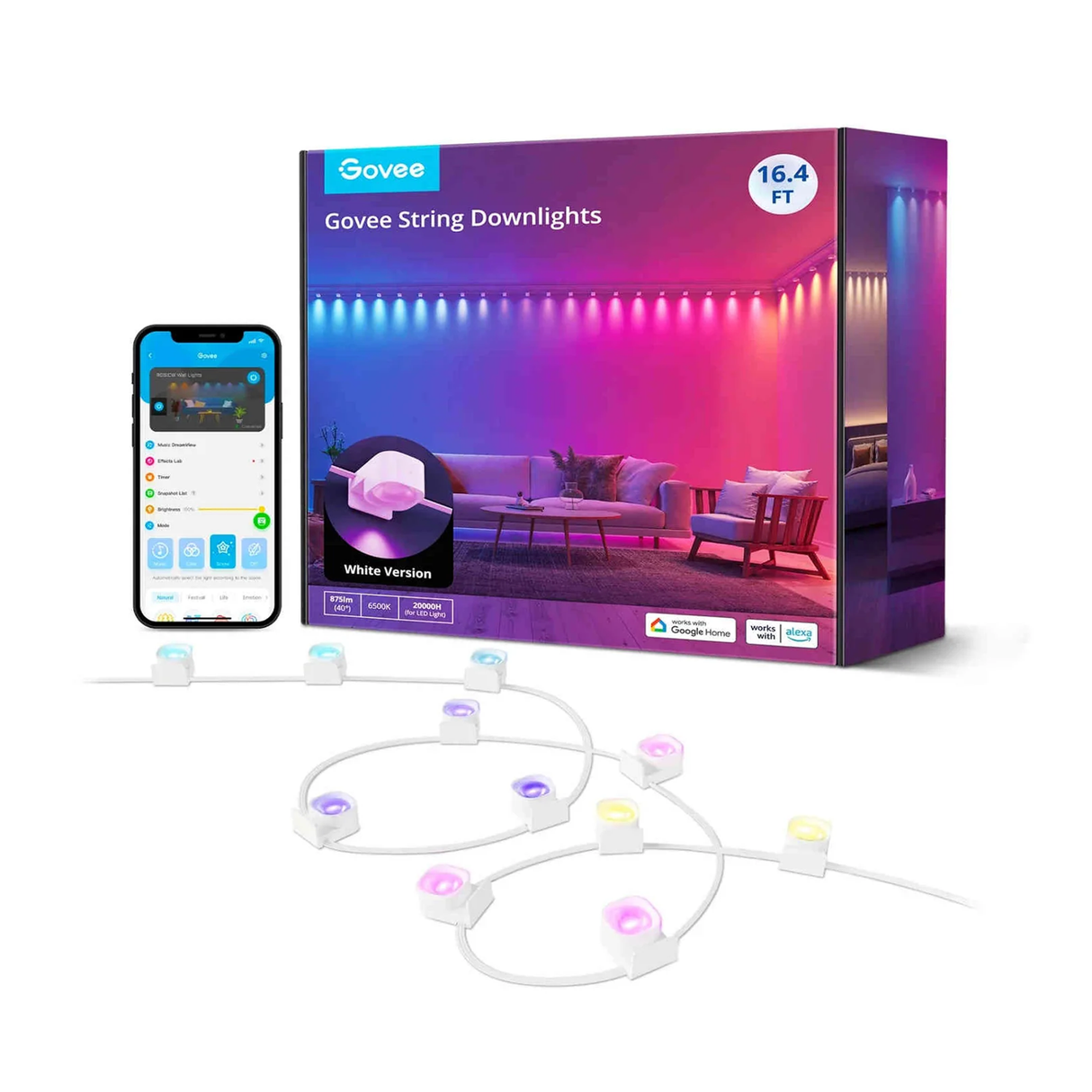 Govee RGBIC String Indoor Down Lights (5M) - H608A201