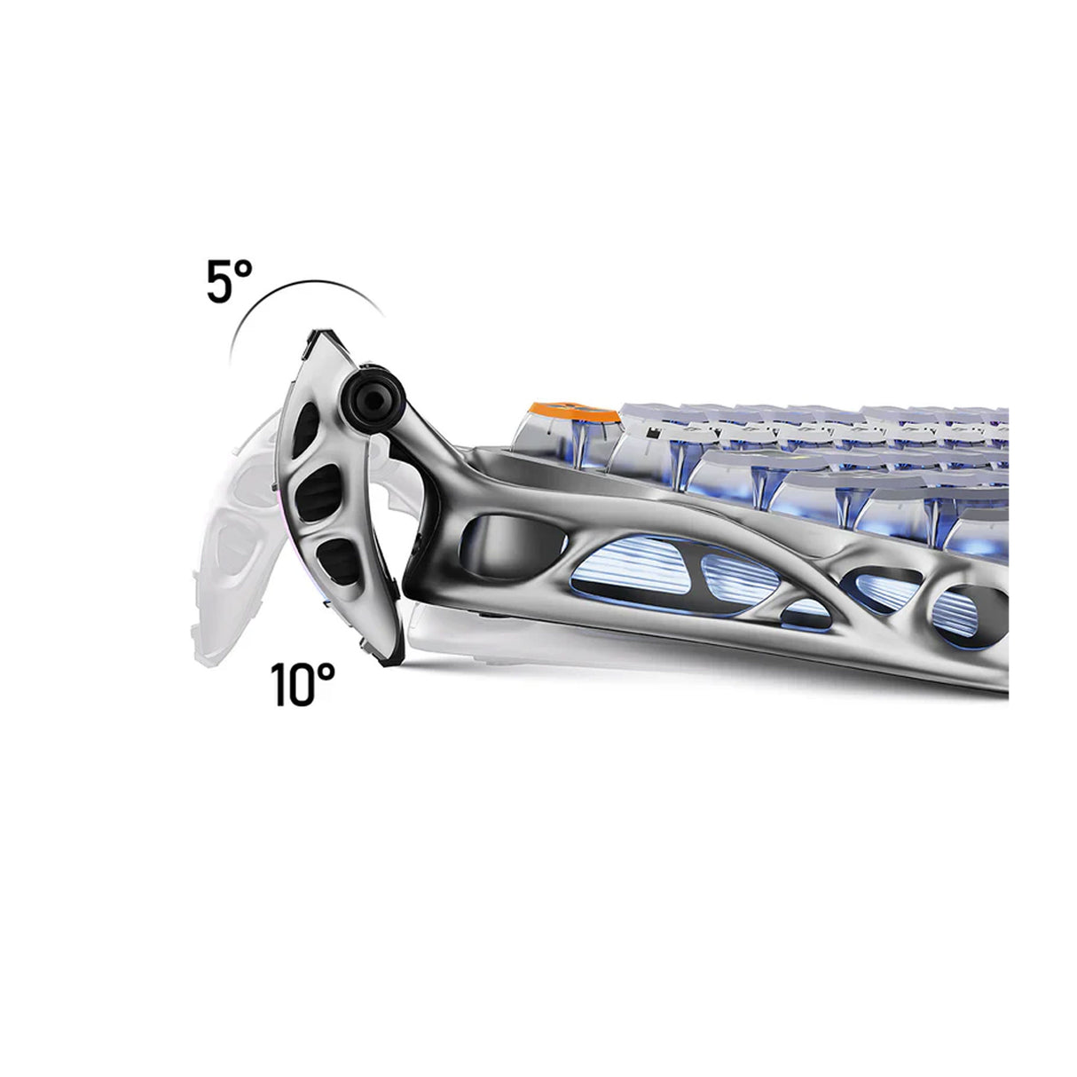 جرافاستار ميركوري كي1 برو بنسبة 75% كيبورد الألعاب الميكانيكي اللاسلكي – فضي إنترستيلار