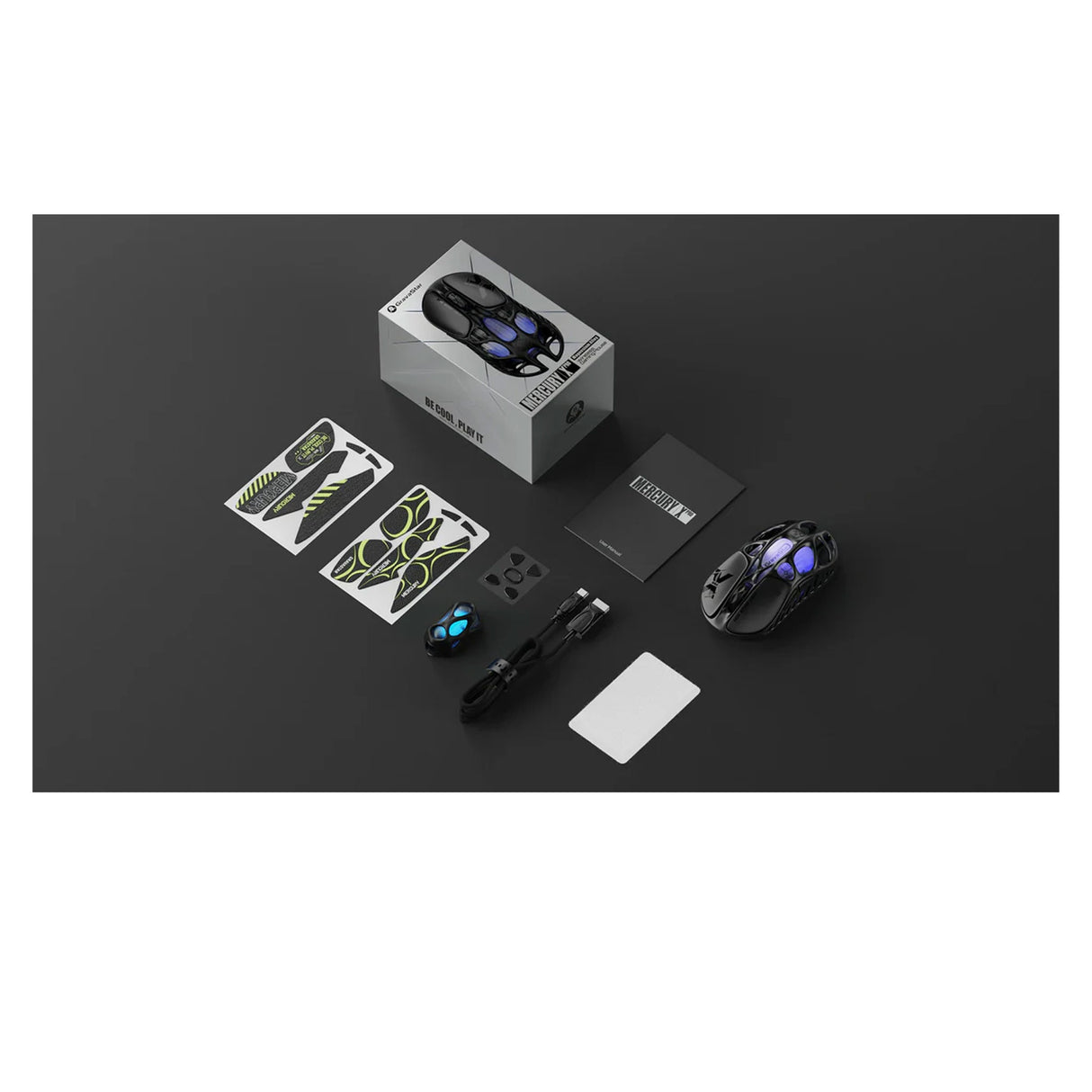 جرافاستار ميركوري إكس برو ماوس الألعاب اللاسلكية مع دونجل 8كي و قاعدة شحن – إنترستيلار فضي