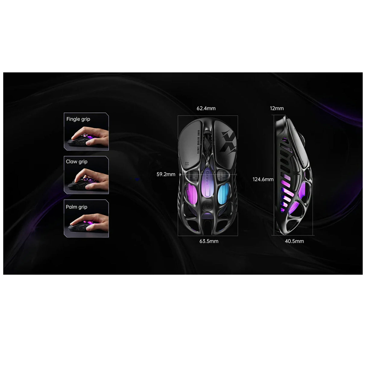 جرافاستار ميركوري اكس ماوس الألعاب اللاسلكية – اسود جلاكسي