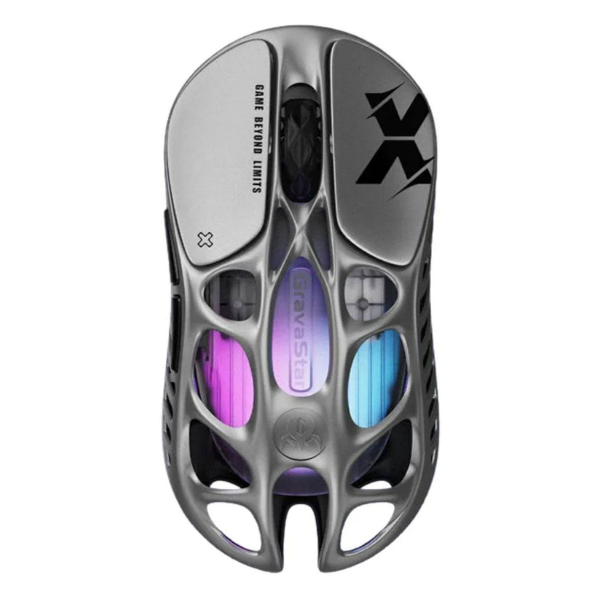 جرافاستار ميركوري اكس ماوس الألعاب اللاسلكية - فضي مجري