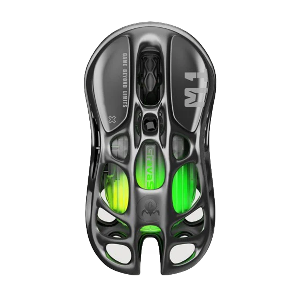 GravaStar Mercury M1 Pro Wireless Gaming Mouse - Gunmetal Gray