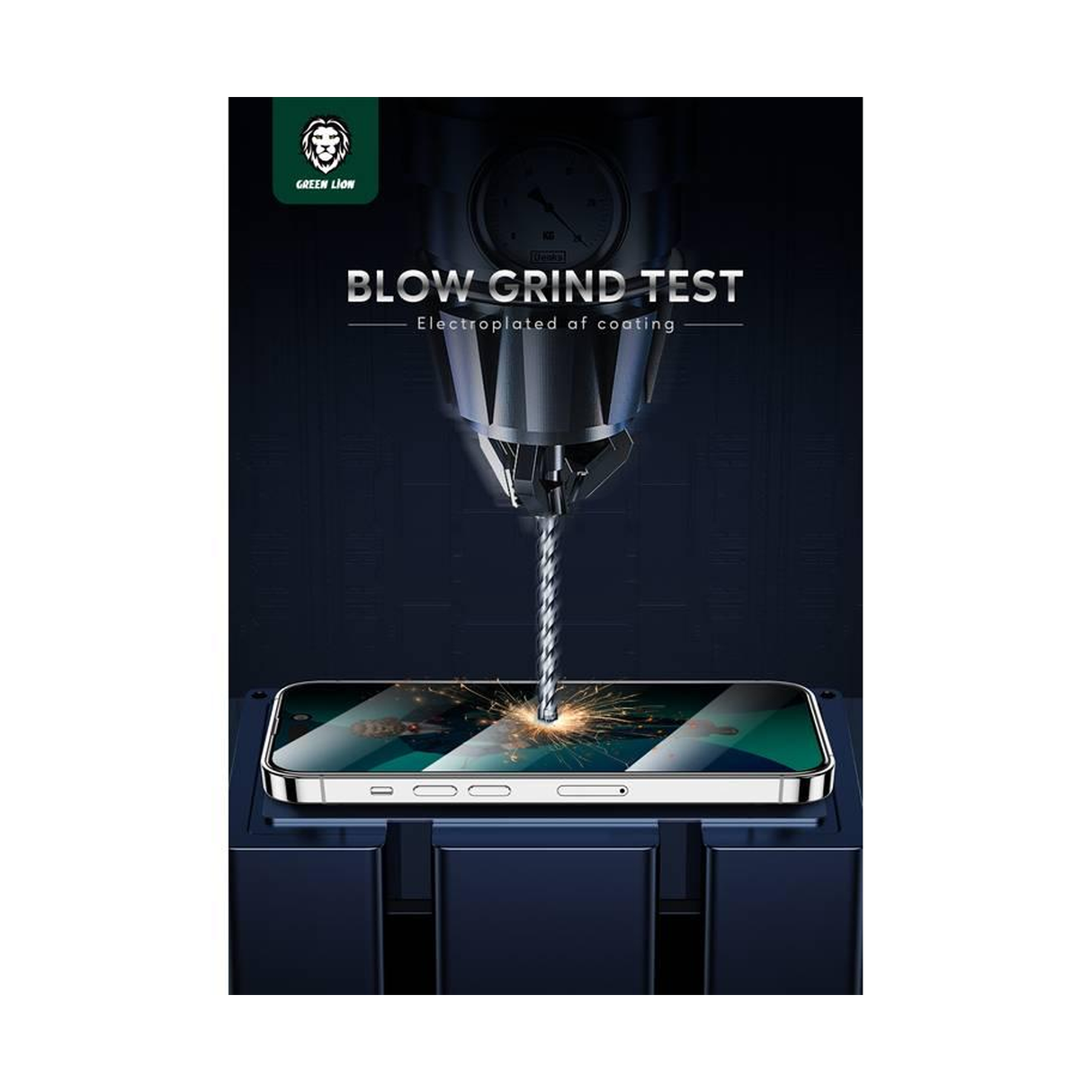 Green Glass Screen Protector for iPhone 14 Pro