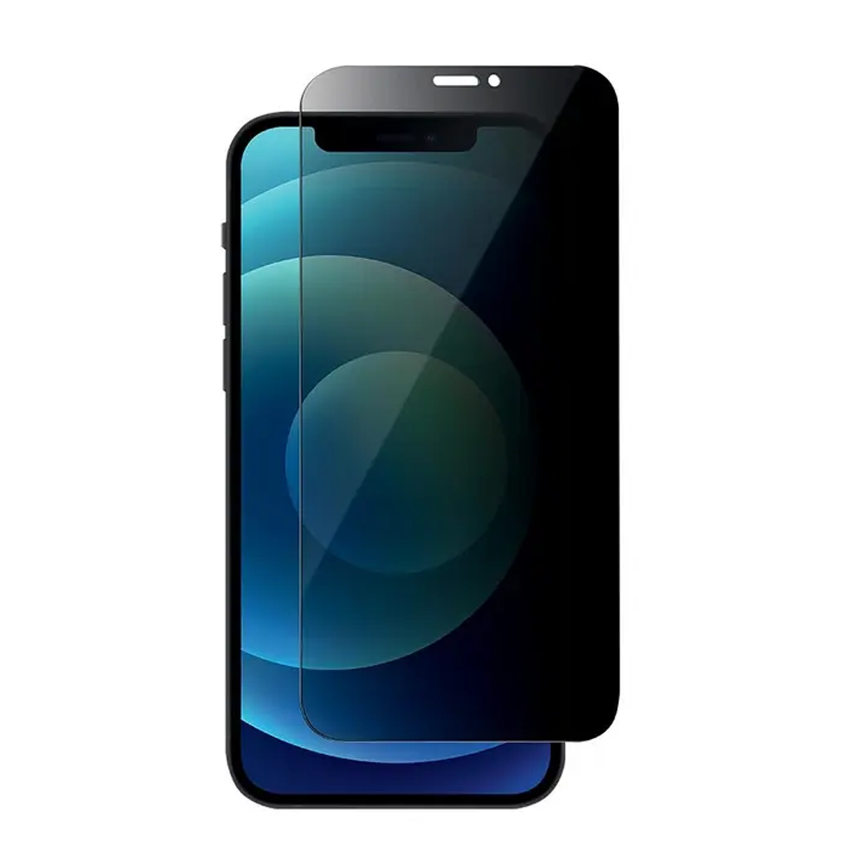 جرين ليون جرين حماية شاشة الخصوصية زجاجي ثلاثي الأبعاد لهاتف آيفون 12 - 5.4 بوصة - أسود