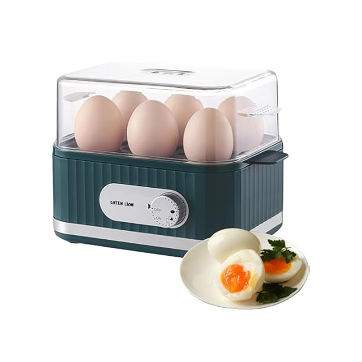 Green Lion Smart Egg Cooker With 1-6 Eggs Capacity - Green