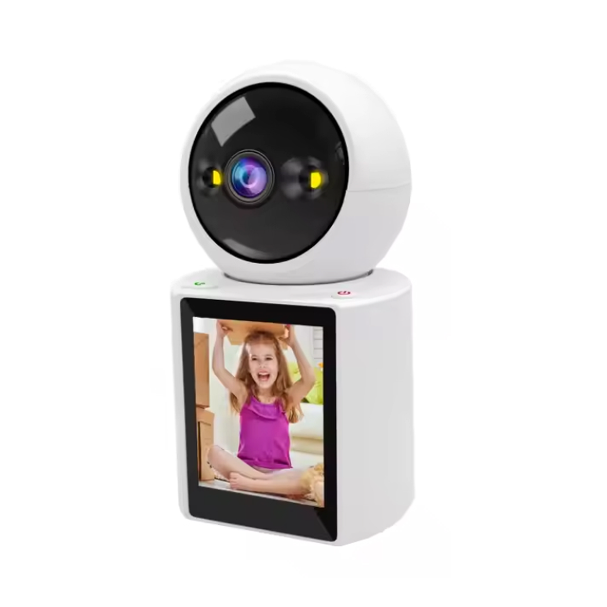 HD Smart Video Calling Camera With 1080P Resolution Intelligent Night Vision & Dual Storage - 2.8” IPS Screen