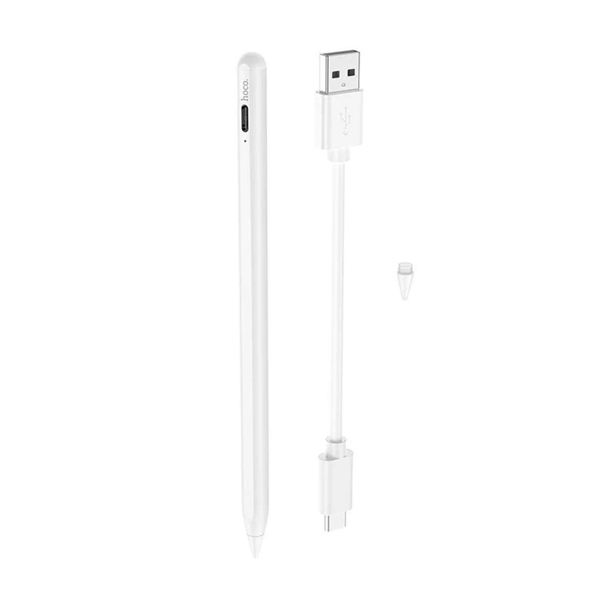 HOCO - GM109 - Smooth Series Active Universal Capacitive Pen - White - Zayoom