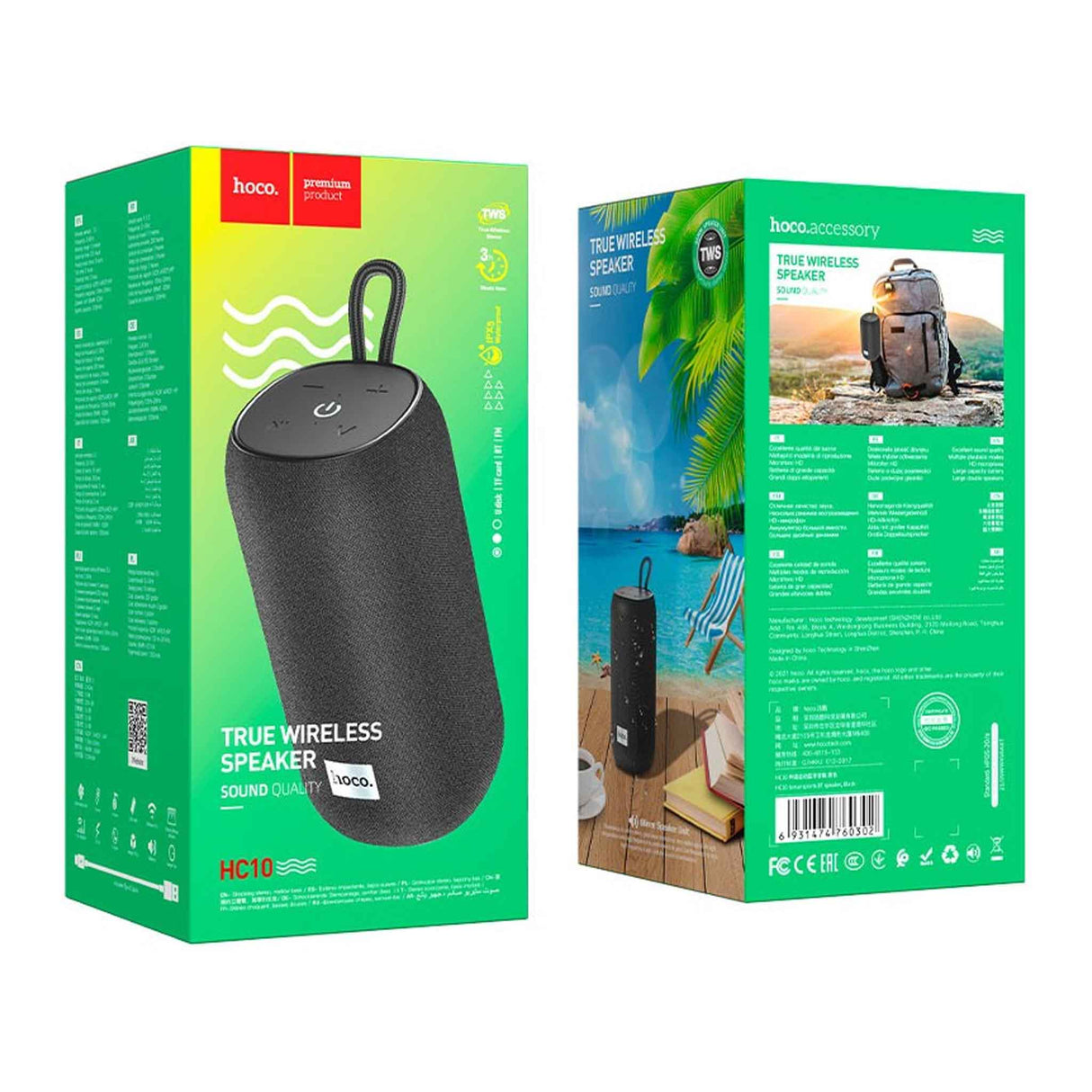 HOCO - HC10 - Sonar Sports BT Speaker - Black - Zayoom