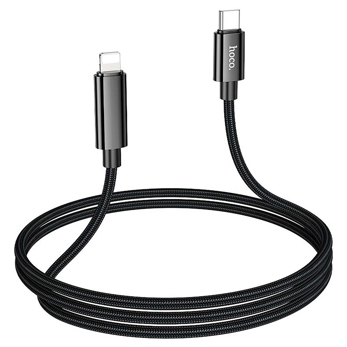 HOCO - U125 - Benefit PD Charging Data Cable with Display IP - Black - Zayoom