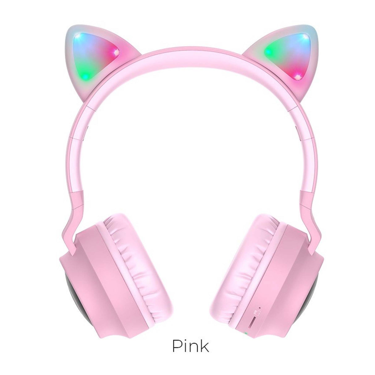HOCO - W27 - Cat Ear Wireless Headphone - Pink - Zayoom
