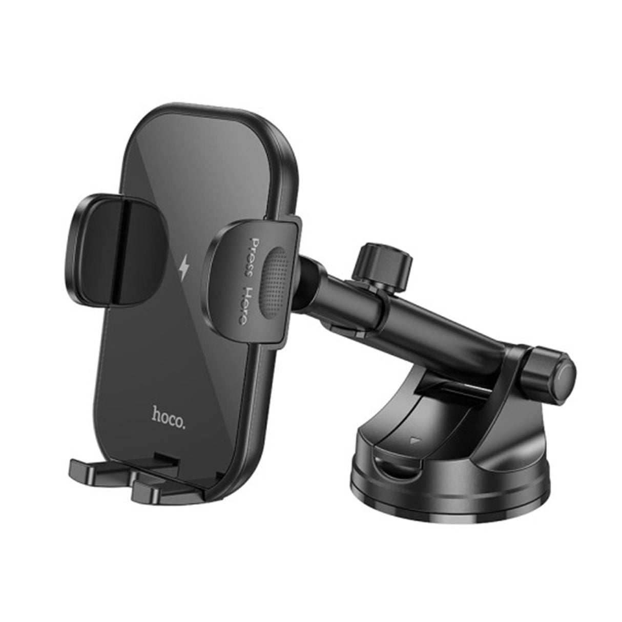 HOCO Car Wireless Charger HW5 Journey for Dashboard - Phone Holder - Black - Zayoom