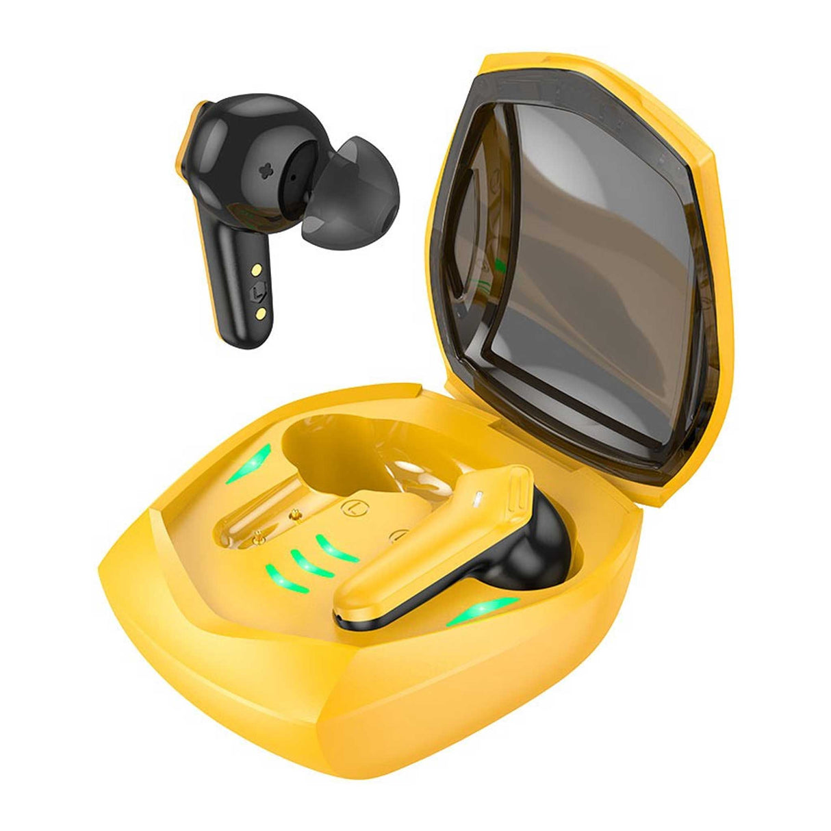 HOCO EW28 Magic True Wireless BT Gaming Headset - Yellow - Zayoom