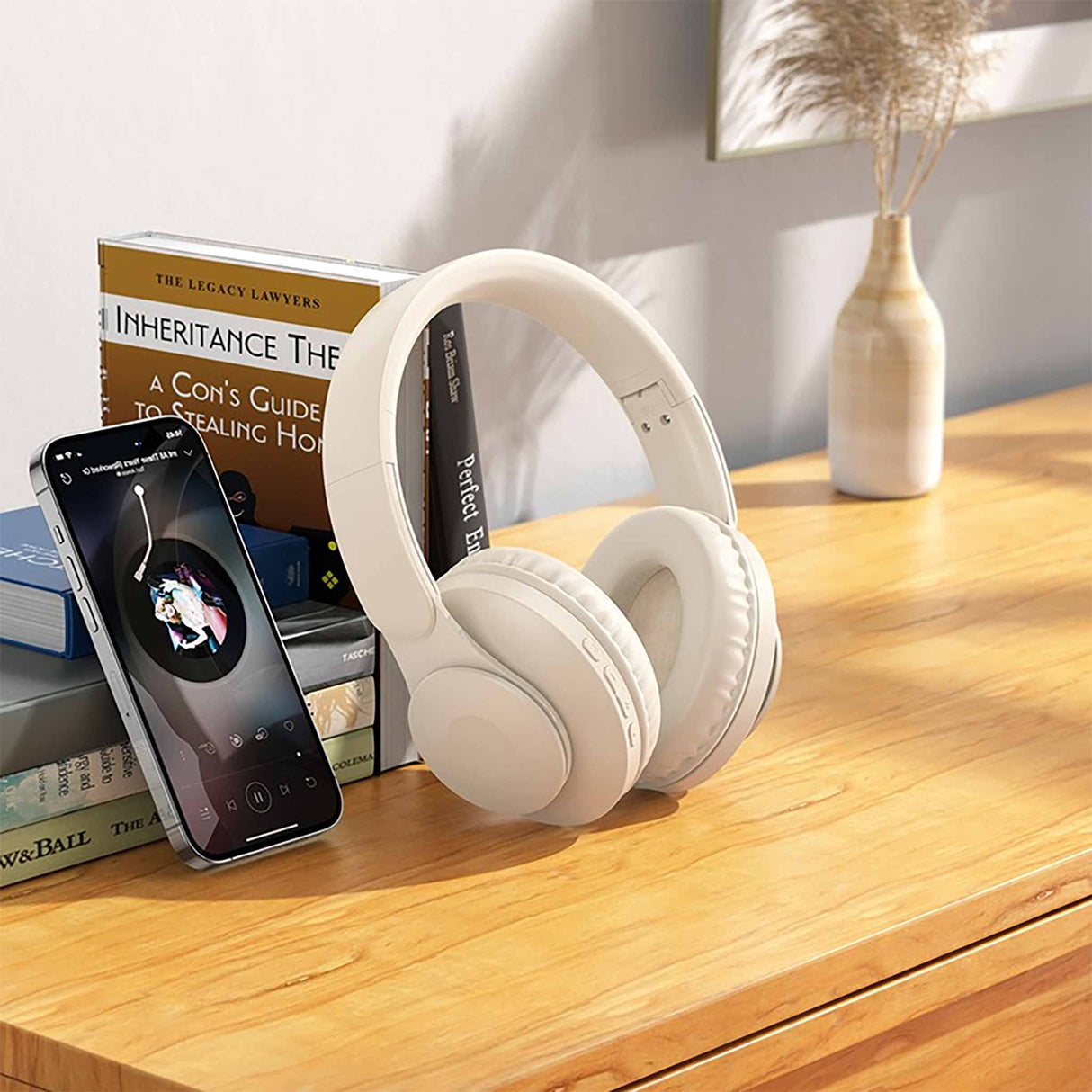 HOCO W45 - Enjoy BT Headset - Milky White - Zayoom