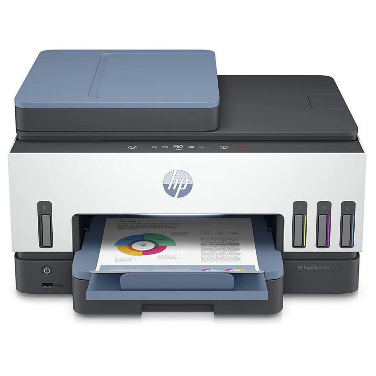 HP Smart Tank 795 AIO - 15ppm - 4800dpi - WiFi - Fax - Bluetooth - Color Inkjet - Printer - Zayoom
