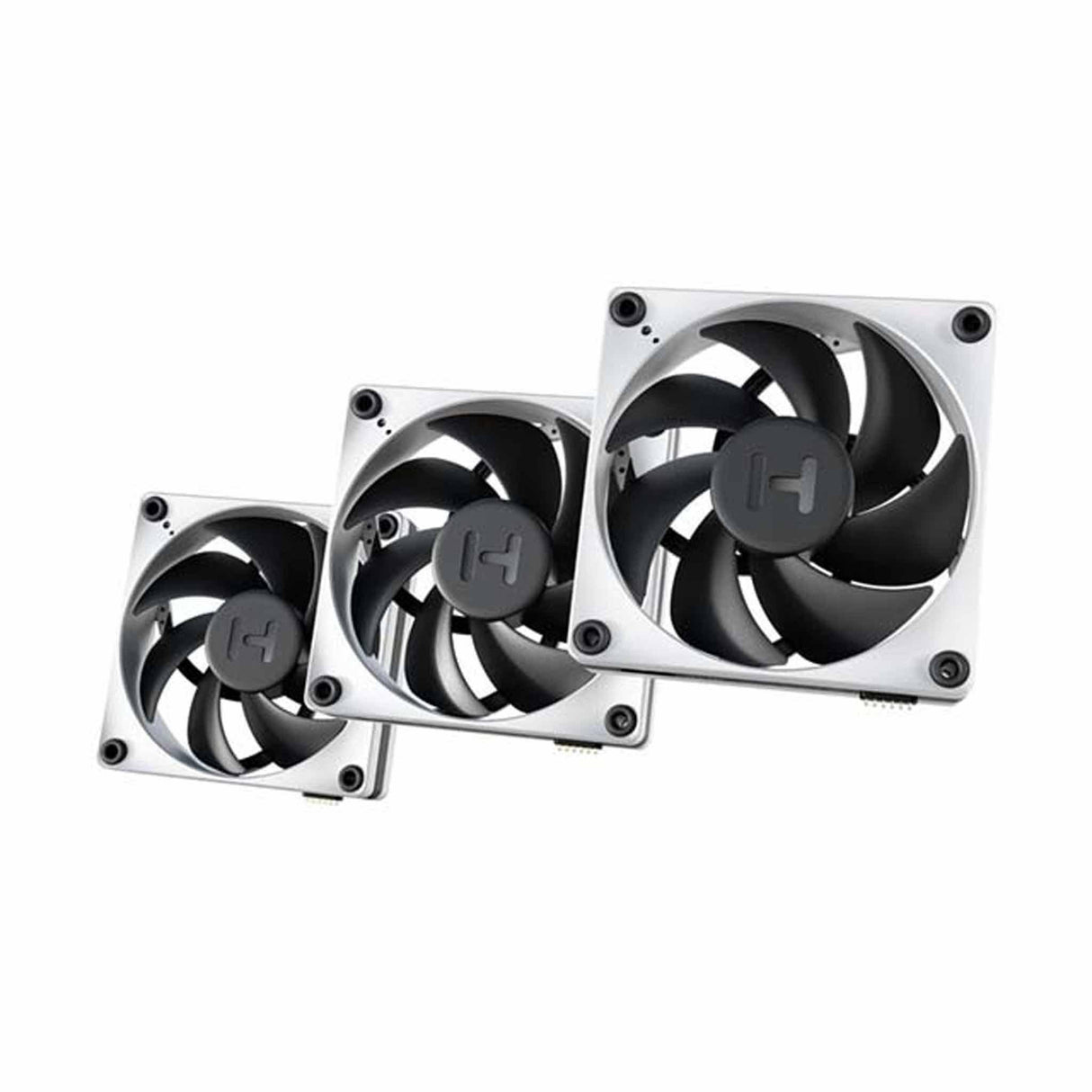 HYTE Thicc FP12 - 3x120mm CPU Case Fans - 3 Pack With NP50 Nexus Control Hub - Grey - Zayoom