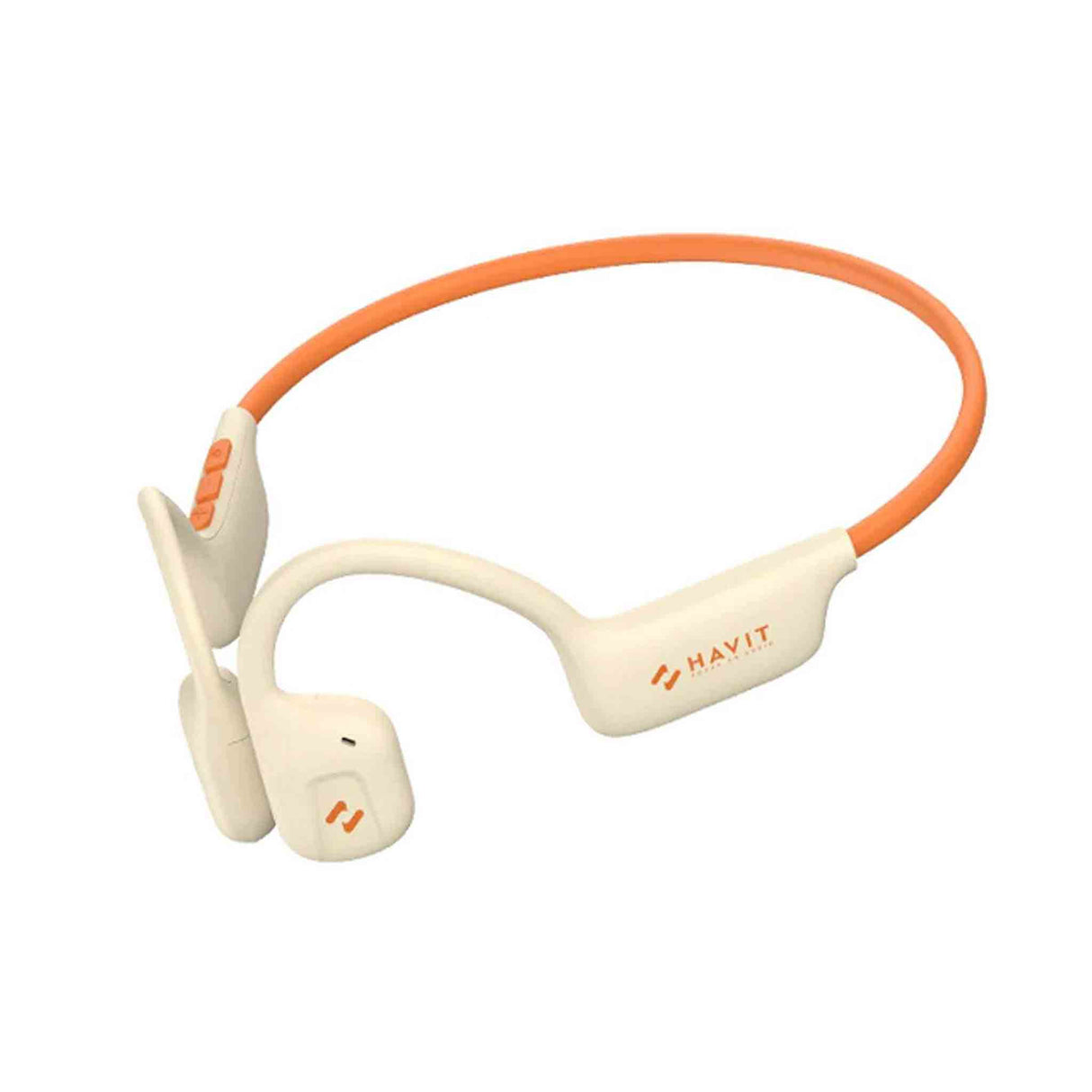 Havit Freego1 Air Conduction Headphone - Beige - Zayoom