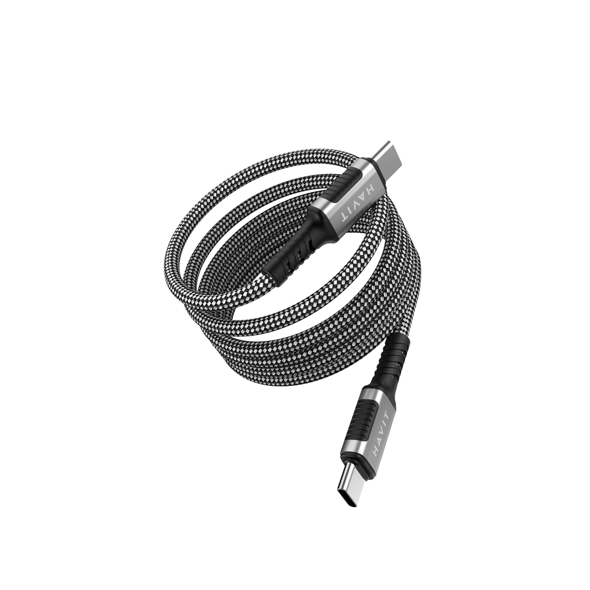 هاڤيت كابل يو إس بي من سلسلة الهواتف مع مغناطيس CB6297 – أسود