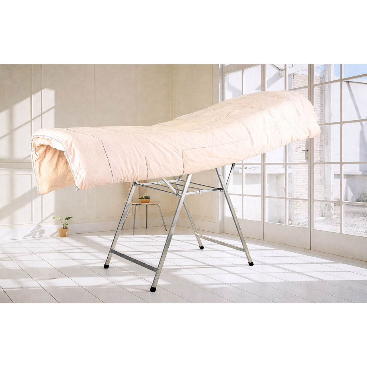 Heavy Duty Foldable Stainless Steel Clothes Drying Rack - 2 Layers - 180 x 110 x 54 CM