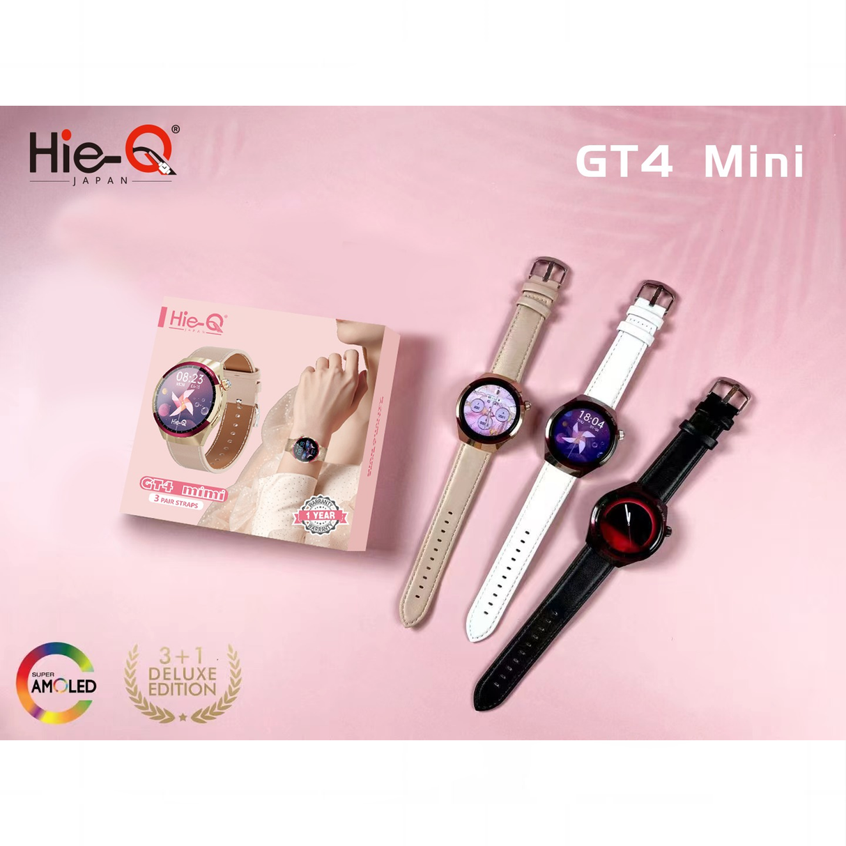 هاي-كيو سوار داينامك آيلاند مقاوم للماء، مزود بوضعيات رياضية وشاشة تعمل دائمًا