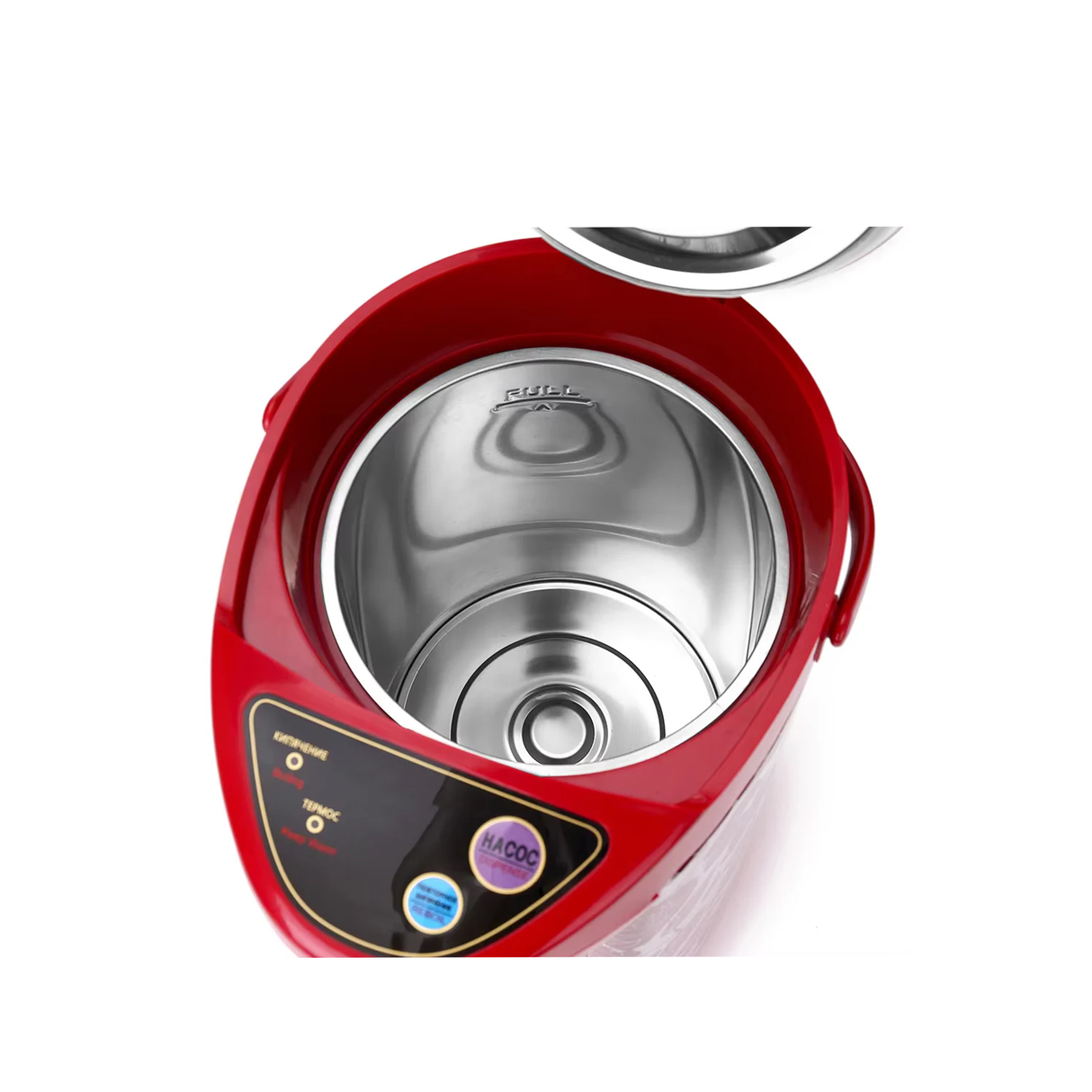 غلاية كهربائية من الستانلس ستيل بسعة كبيرة 6.8 لتر مع موزّع مشروبات ساخنة، حماية من الغليان الجاف ومؤشر ليد – بقدرة 800 واط