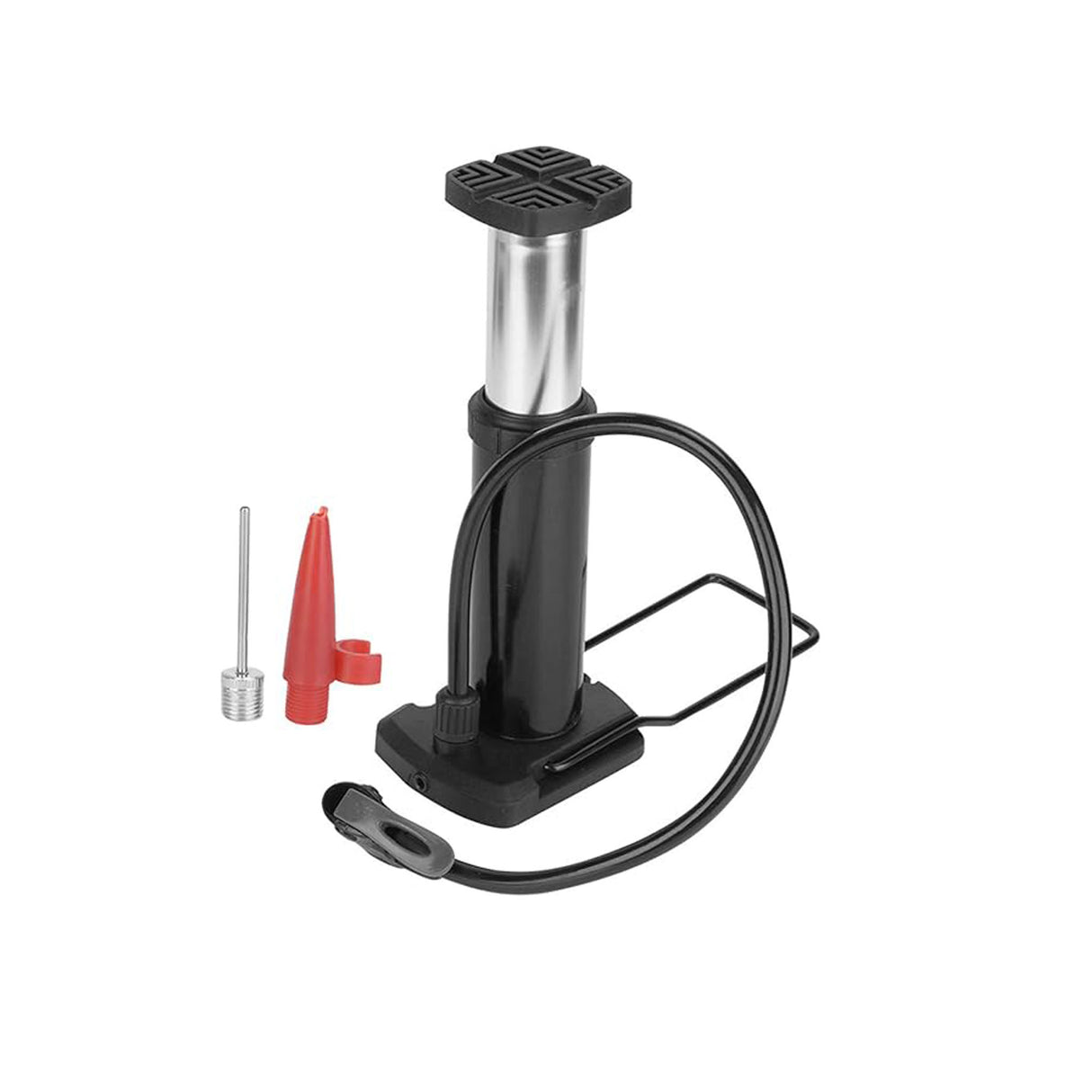 High-Pressure Aluminum Bike Floor Pump – Foot-Operated Tire Inflator