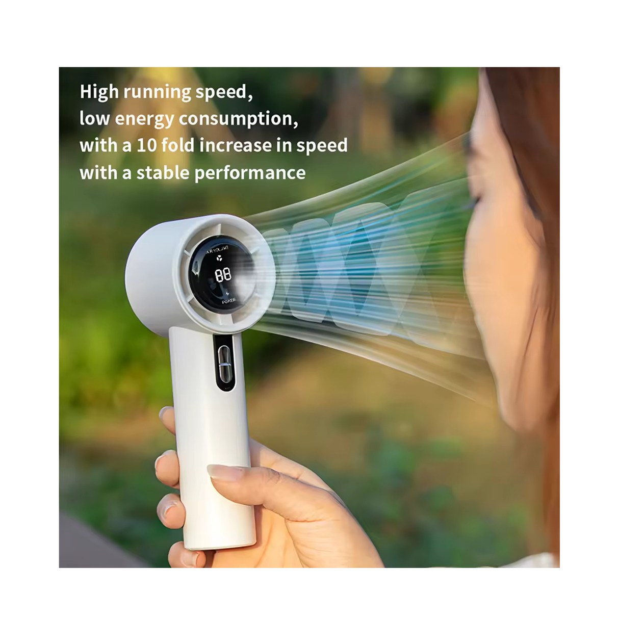 High Speed Handheld Fan - Assorted Color