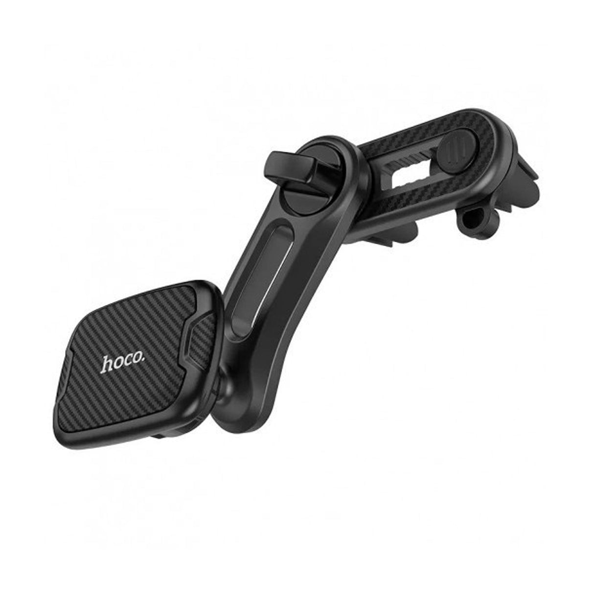 Hoco CA68 Double Air Outlet Magnetic Phone Car Holder - Black - Zayoom