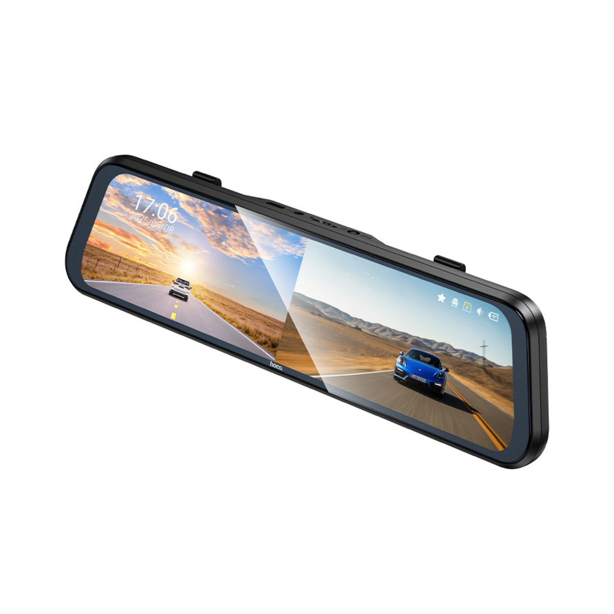 هوكو DV16 مسجّل قيادة بوسائط للبث 9.66 إنش (قناتين مع كاميرا خلفية)