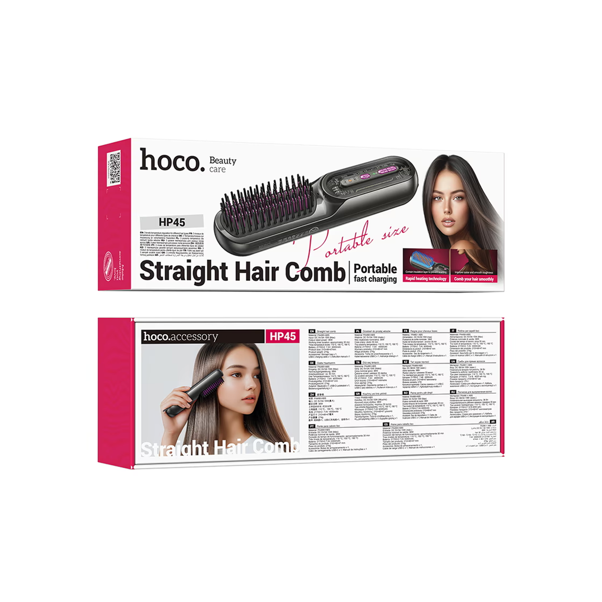 HOCO Electric Hair Straightening Comb - HP45