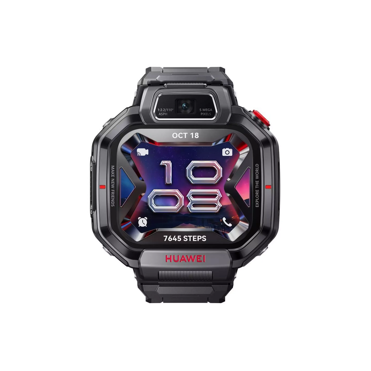 Huawei Kids Watch X1 Pro 64GB Storage - 120-190mm Size 13MP Camera - Black