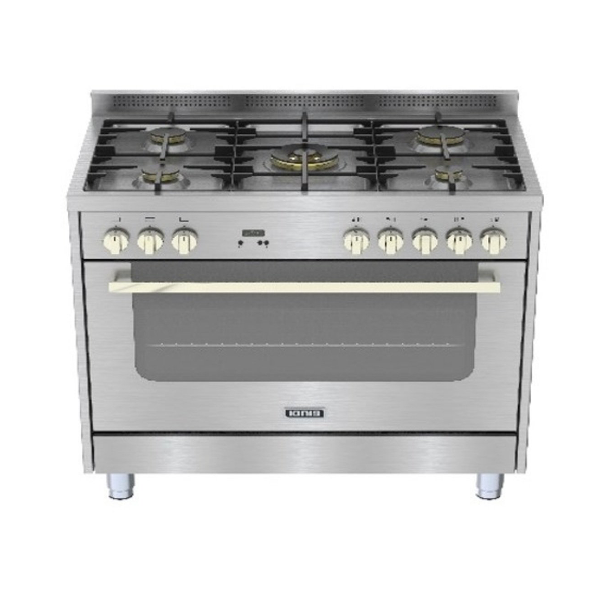 Ignis 5 Burners 90x60cm Gas Cooker - Inox - Zayoom