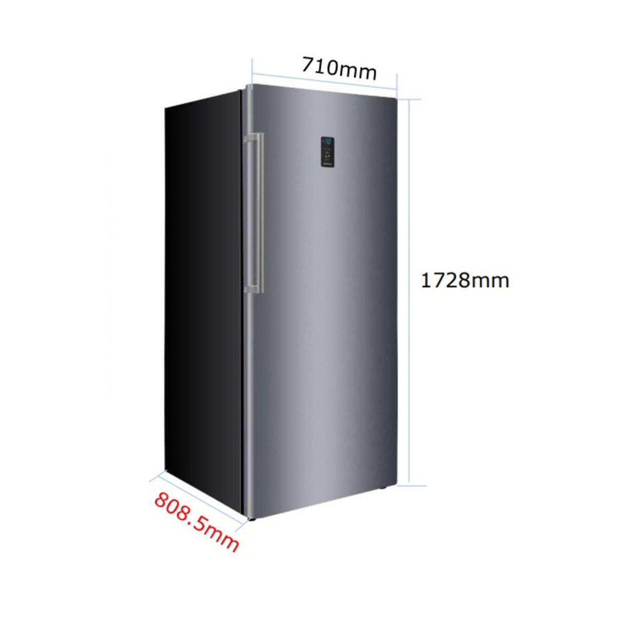 Ignis Single Door 625L 22CFT Upright Freezer Or Refrigerator - Stainless Steel - Zayoom