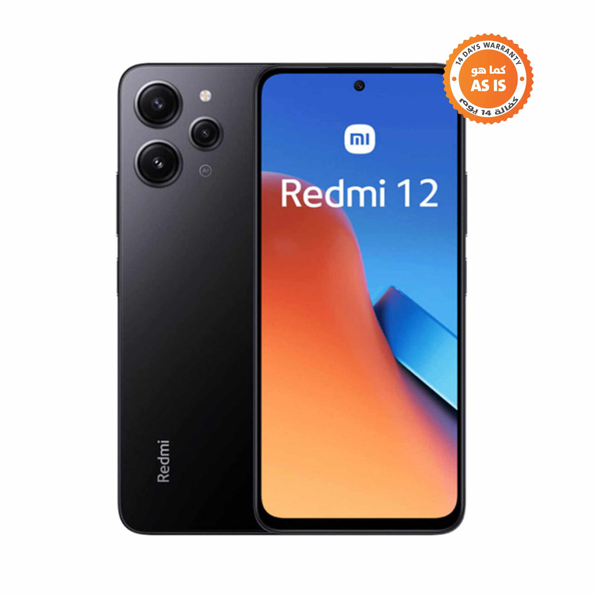 Xiaomi Redmi 12 - 8GB RAM - 256GB ROM - Mobile Phone - Midnight Black - AS IS