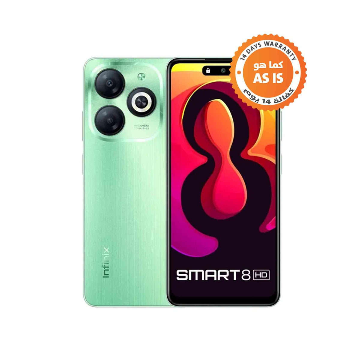 Infinix Smart 8 - 64GB - 3GB RAM - Mobile Phone - Crystal Green (AS-IS) - Zayoom