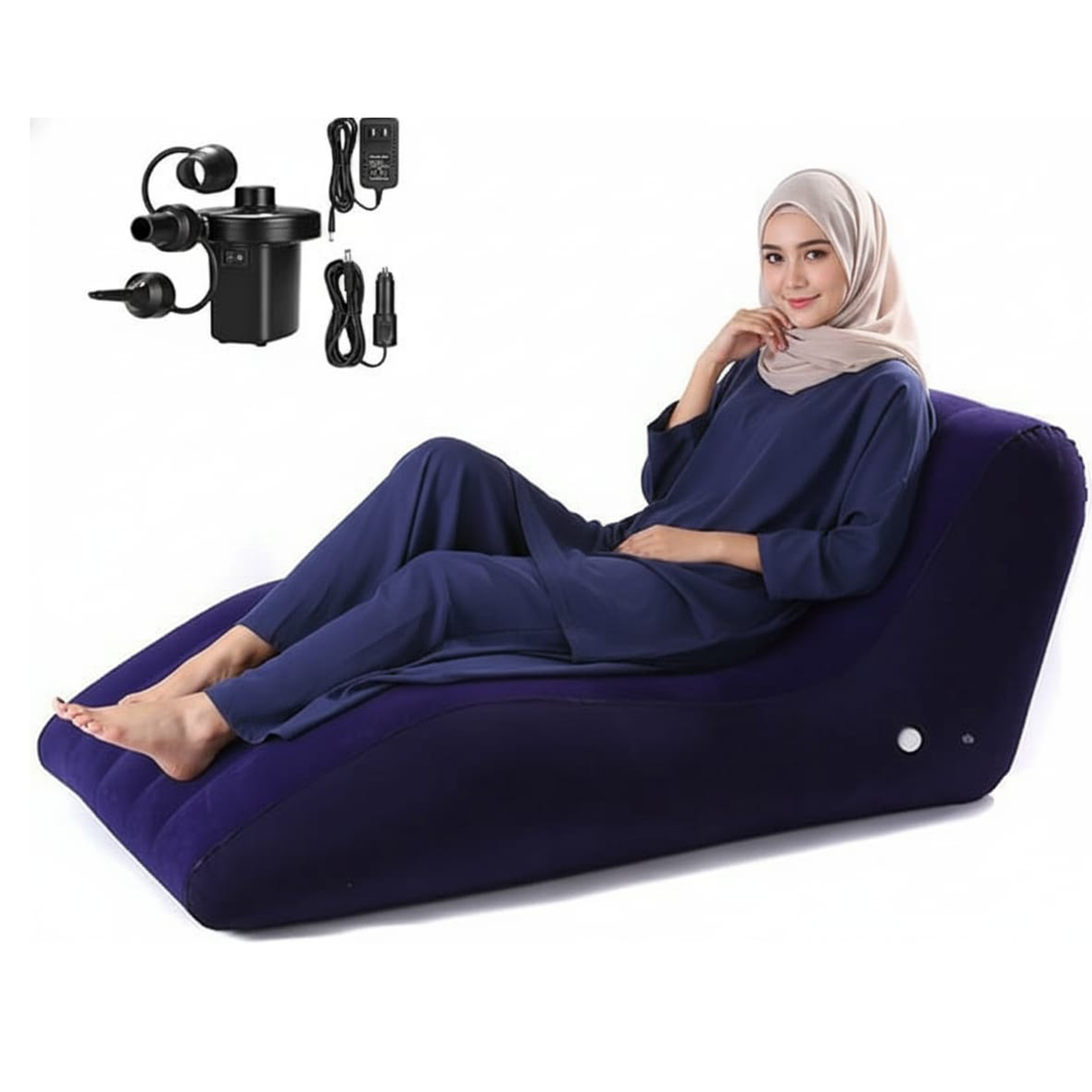 كرسي استرخاء قابل للنفخ بالهواء