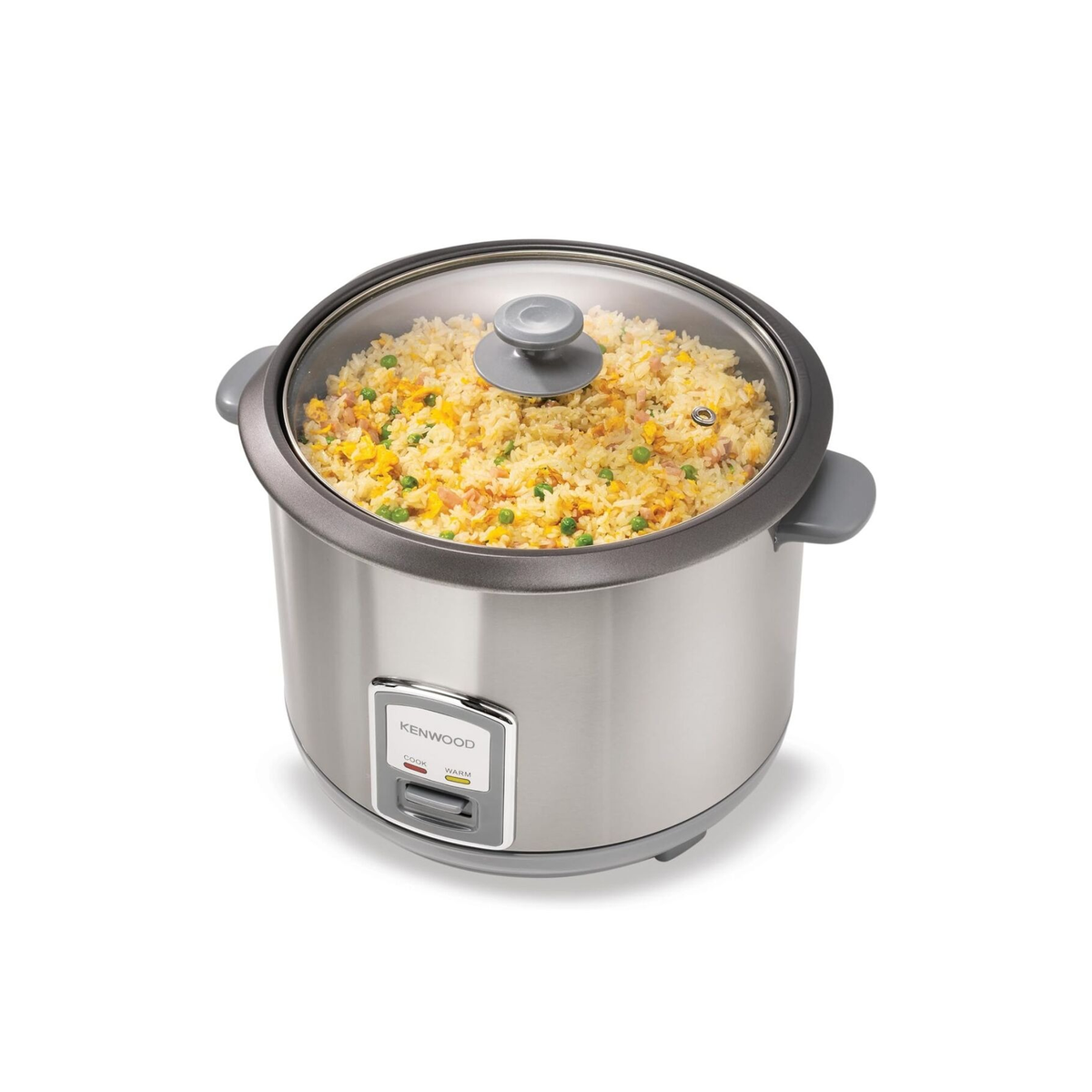 Kenwood 2 in 1 Rice Cooker 2.8L 16 Cup With Food Steamer Basket - Silver - RCM28.000SS
