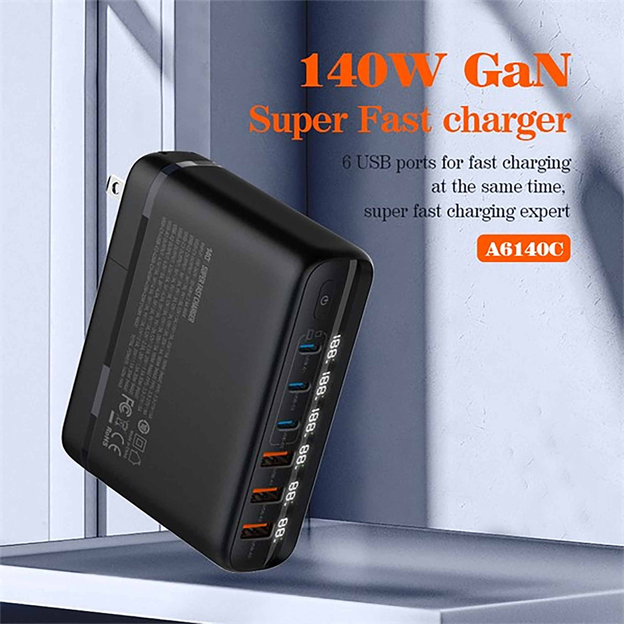 LDNIO - 140W - GaN Super Fast Desktop Charger A6140C - Zayoom