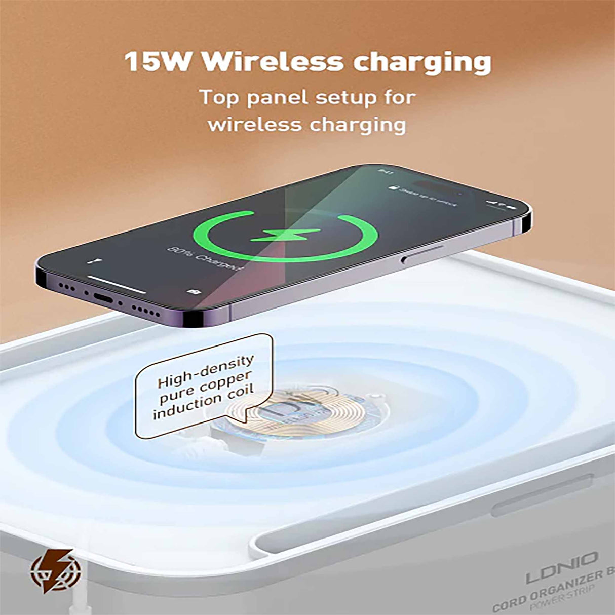 LDNIO - 2500W - Wireless Management Power Strip - Box 8 in 1 - SN5310W - Zayoom