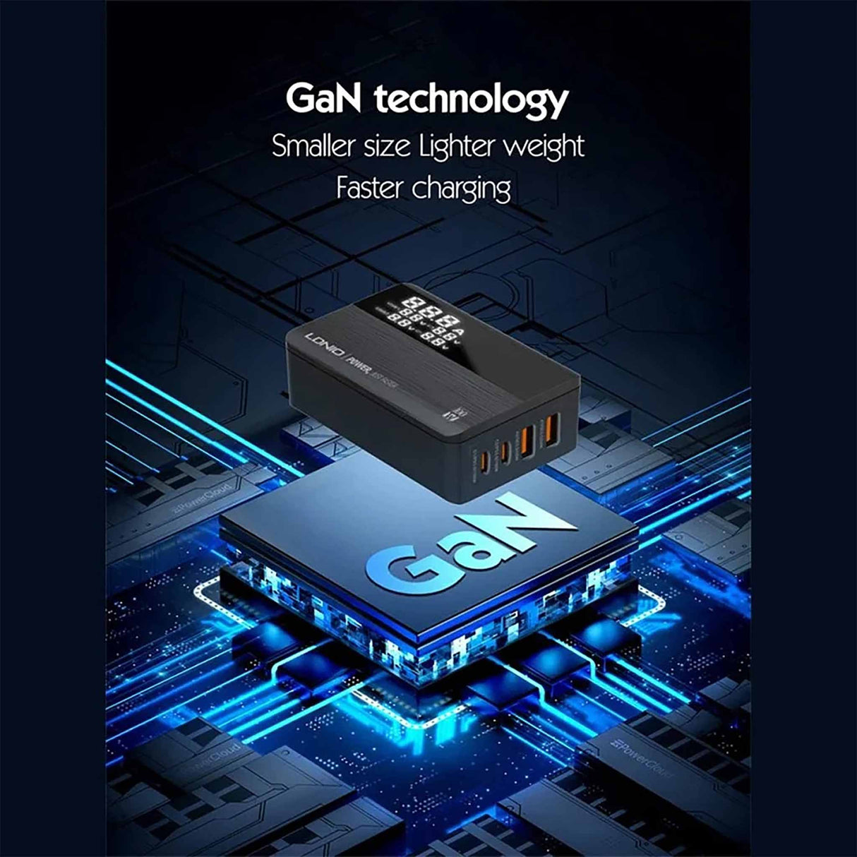 LDNIO - A4809C GaN - 100W - 4-Port - Desktop Charger - Zayoom