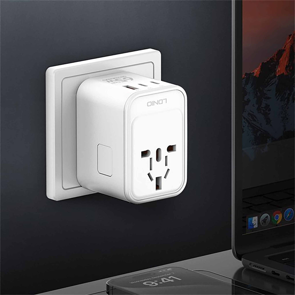 LDNIO - 3 USB Ports - 65W GaN Travel Adapter Z6 - Zayoom