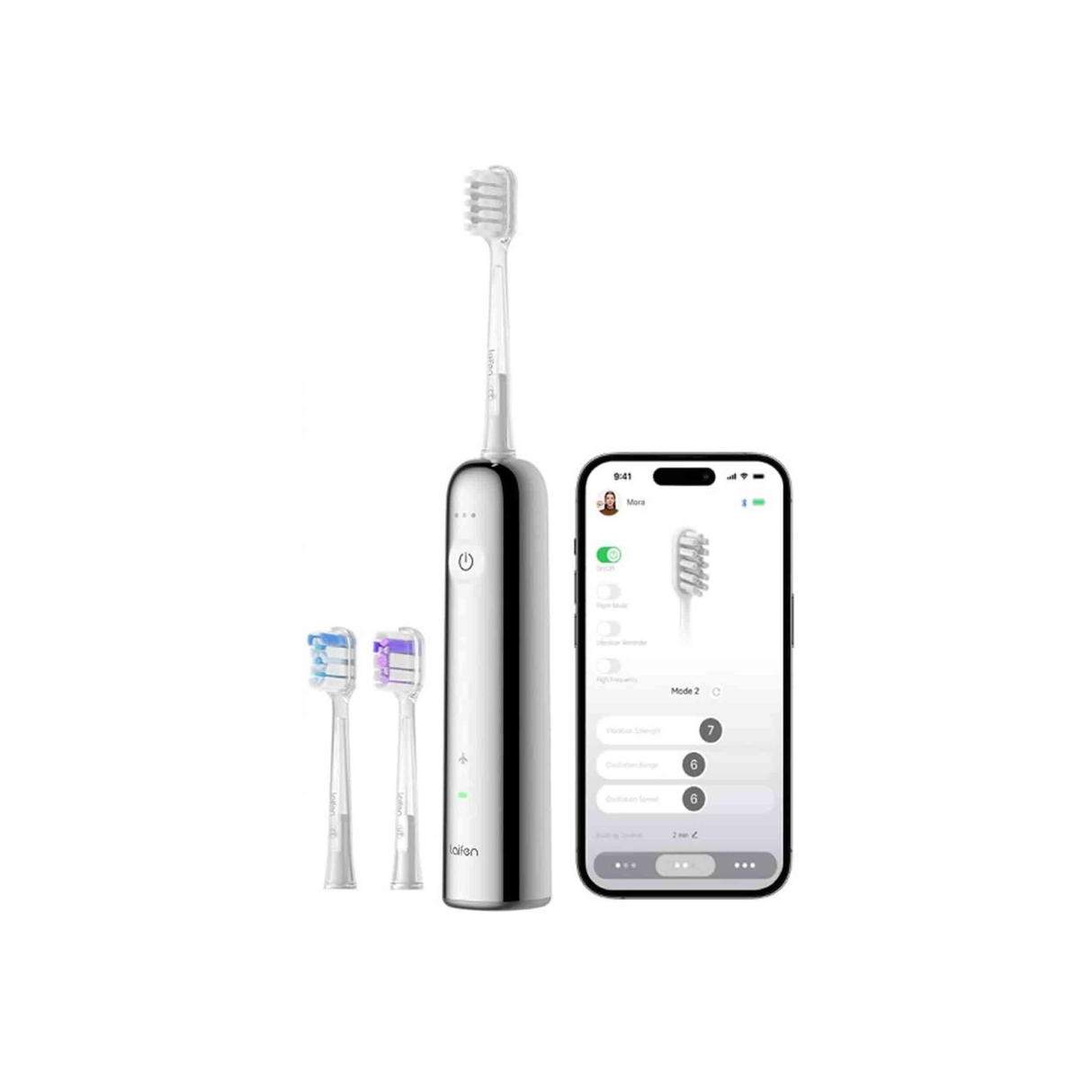 Laifen Wave Electric Toothbrush - Stainless Steel - Zayoom