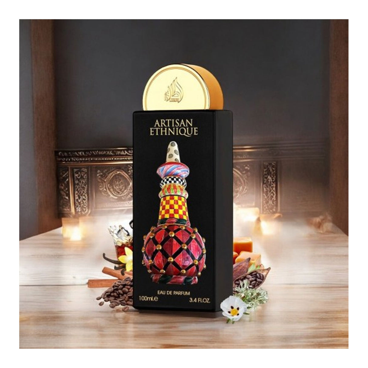 Lattafa 3Pcs Gift Set Pride Artisan Ethnique EDP for Unisex 100Ml + EDP 20Ml + Deo 200Ml