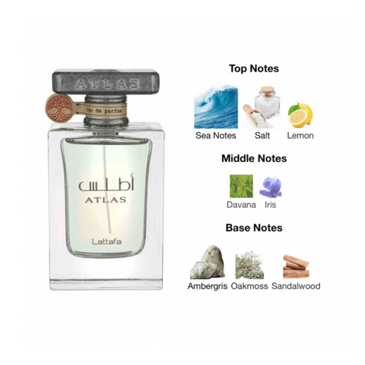 Lattafa Atlas EDP Spray for Unisex 55Ml