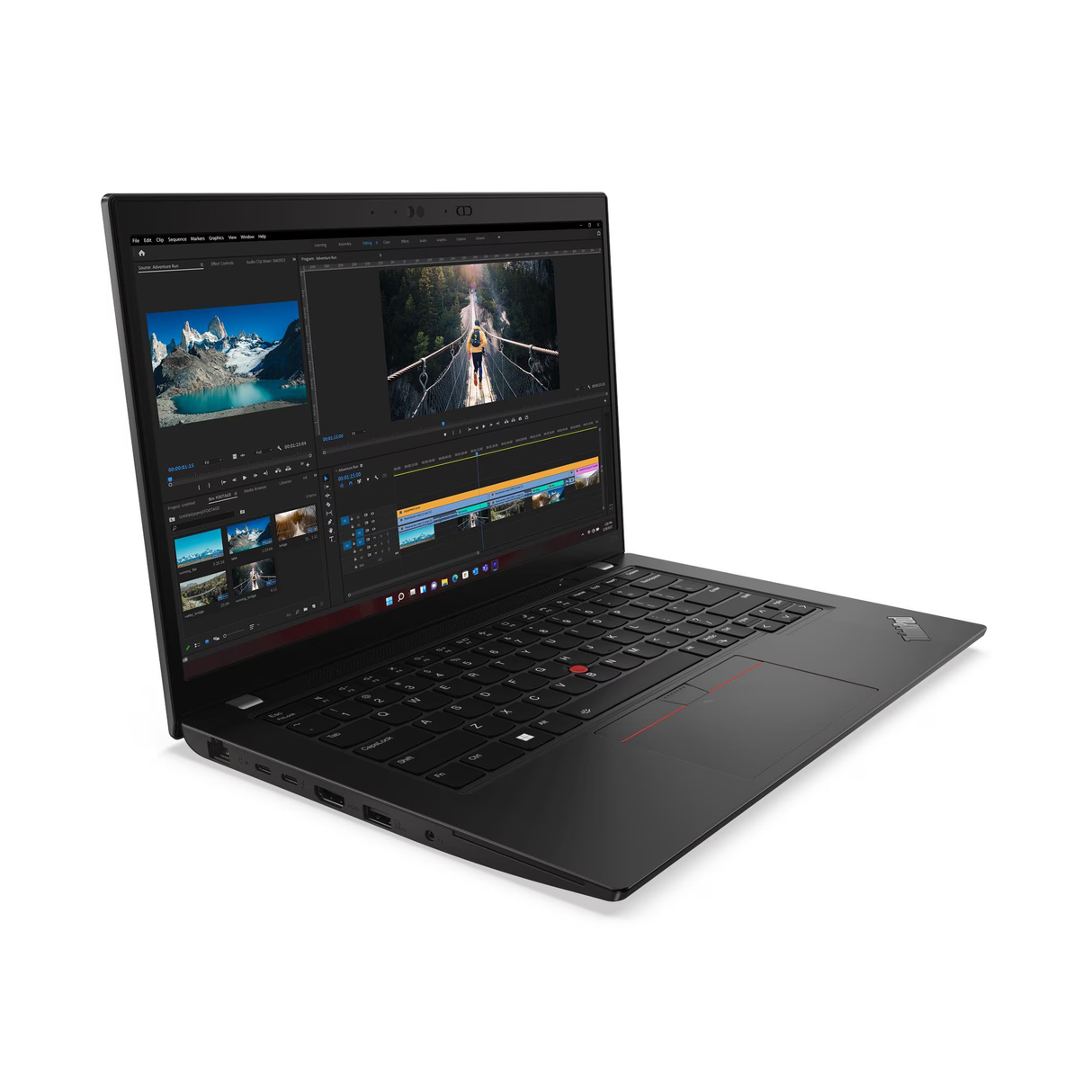 Lenovo ThinkPad L14 Gen 4 Laptop - 14" FHD Multi-Touch - CPU i7-1355U - RAM 16GB DDR4 - SSD 512GB M.2 - DOS (Without OS) - Black (Eng/Arb Keyboard)