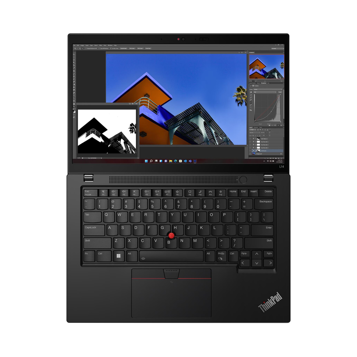 Lenovo ThinkPad L14 Gen 4 Laptop - 14" FHD Multi-Touch - CPU i7-1355U - RAM 16GB DDR4 - SSD 512GB M.2 - DOS (Without OS) - Black (Eng/Arb Keyboard)
