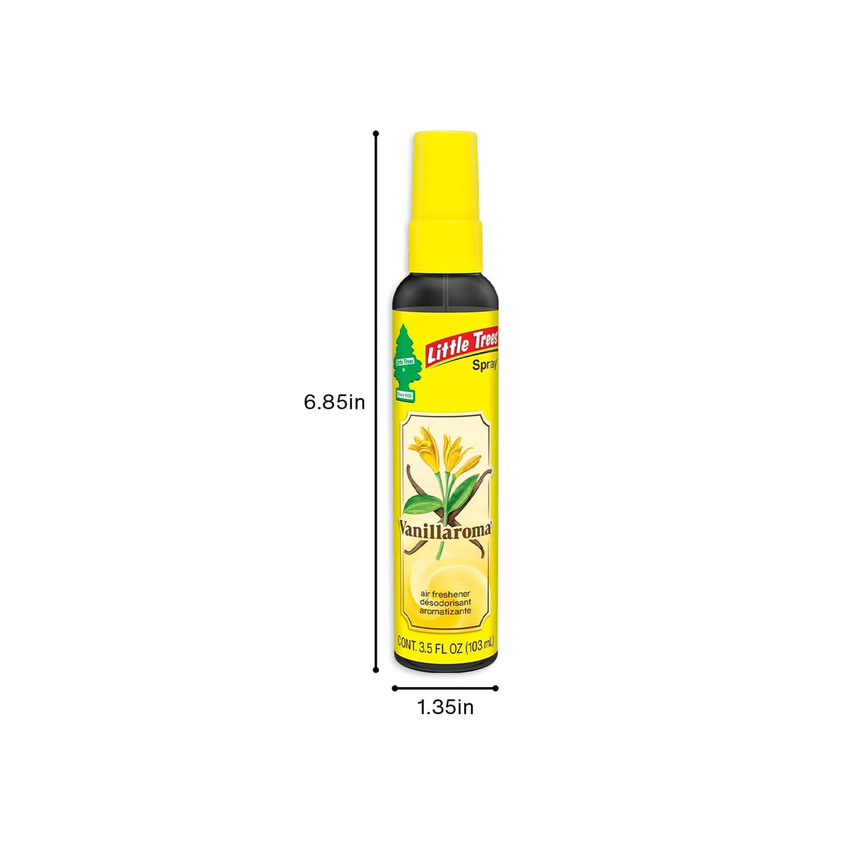 Little Tree Air Freshener - 103Ml Spray - Vanillaroma - Zayoom